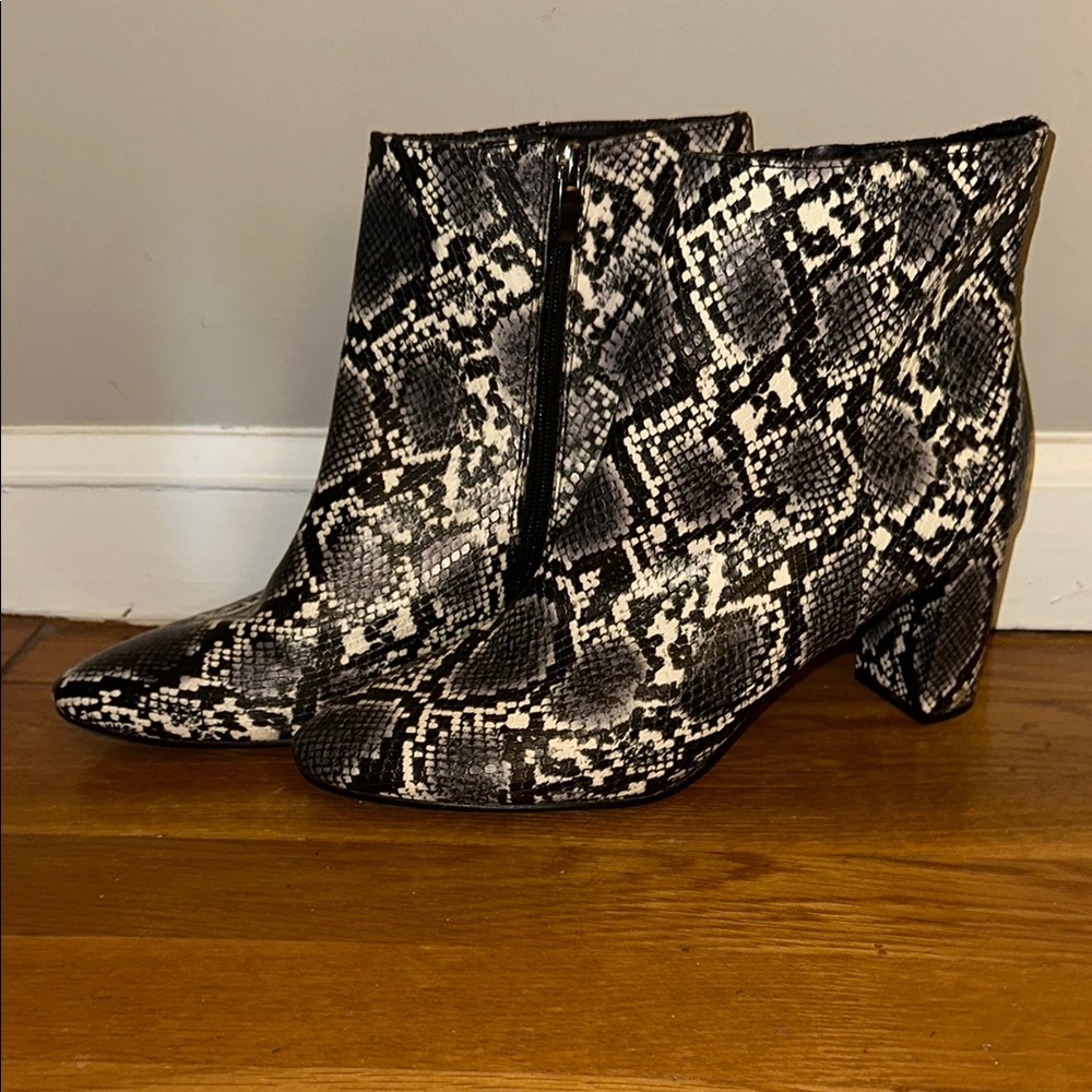 Nine West Snakeskin Ankle Boots